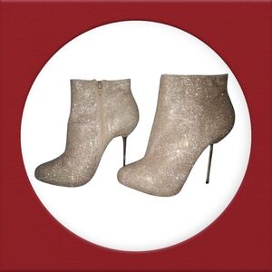 Elegant Glitter Ankle Boots